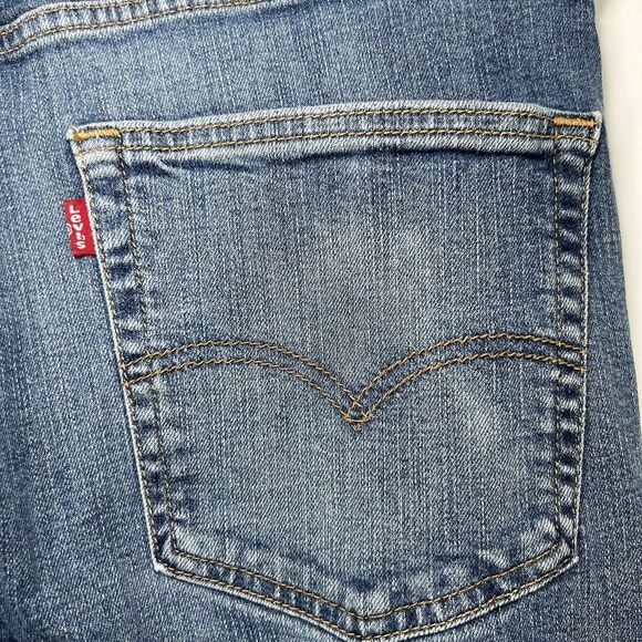 Levi's 505 Jeans Straight Leg Regular Fit Mens 36x32 (34x32 Measured) Light Wash - Picture 13 of 16